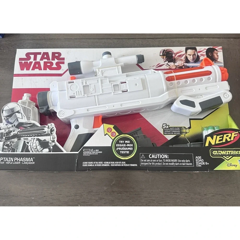 Star Wars 2016 Hasbro NERF‎ Captain Phasma Blaster Electronic Glowstrike Toy Gun